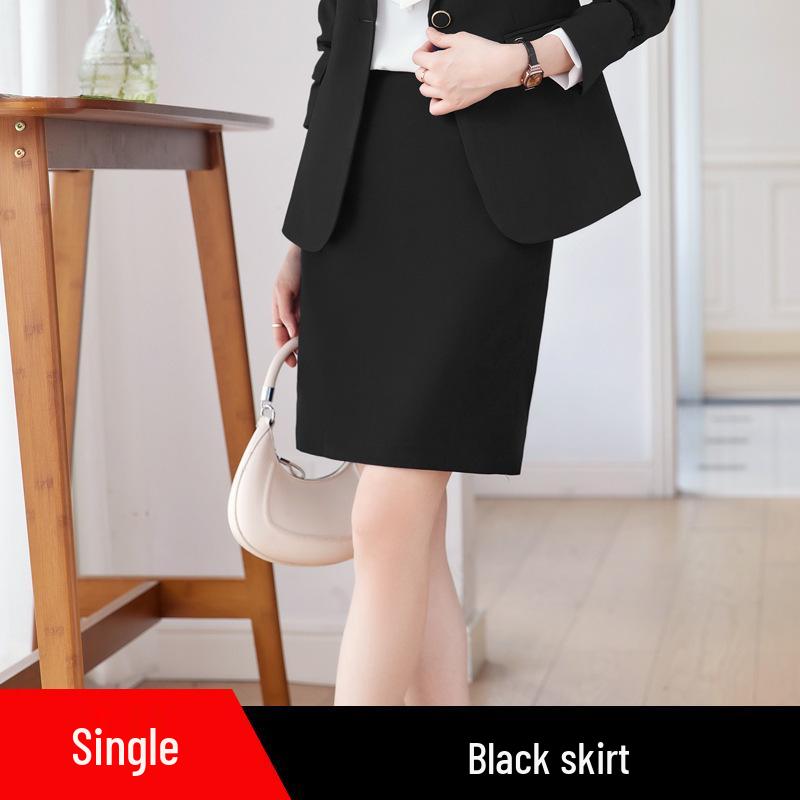 

Women s Blue Blazer Set - Spring/Autumn Professional Hotel Manager Attire XXL
