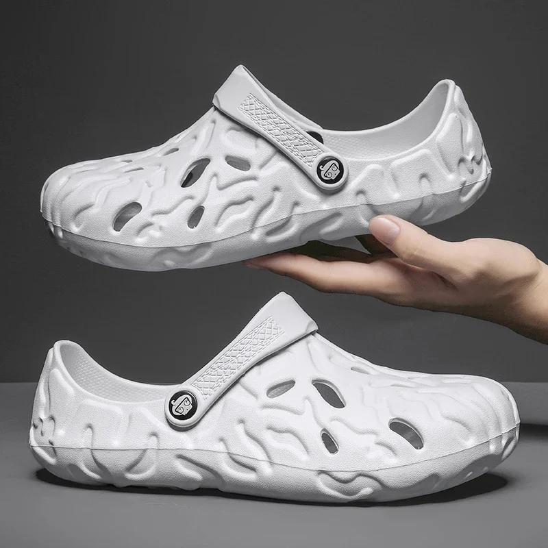 Fashion Summer Men's Sandals New Men Clogs Camo Beach Slippers Men Outdoor Casual Shoes Men Sandals Male Flip Flops Water Shoes Big Size