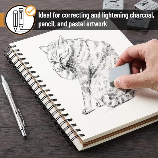 Mr. Pen- Kneaded Eraser Bulk,18 Pack, Colorful, Moldable Art Erasers for Drawing