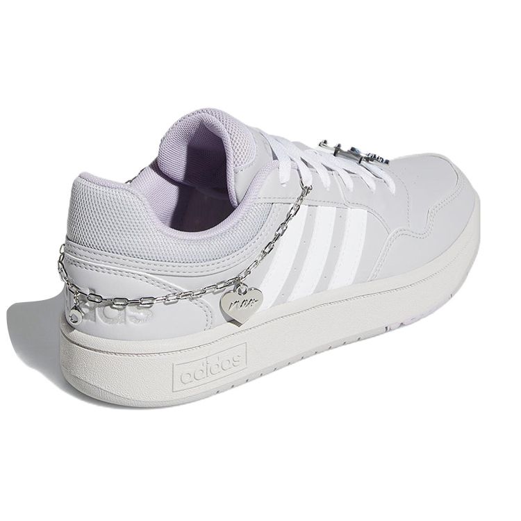Adidas Neo Hoops 3.0 Synthetic Leather Trendy Durable Lightweight Low-Top Skate Shoes Women Sneakers White HP5280