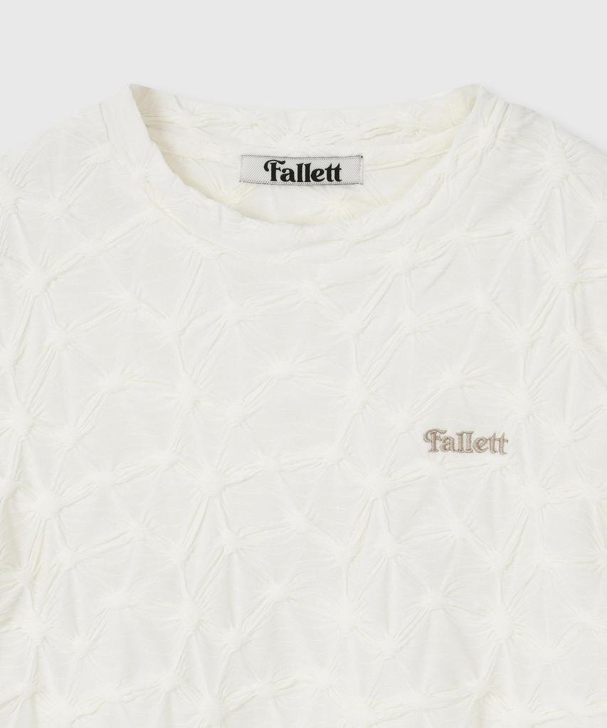 FALLETT Smoking Short Sleeve T-Shirt Ivory