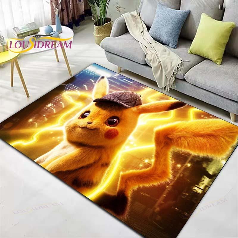 Χαλί Pokemon Χαλί Anime Παιδικά Χαλιά Σαλόνι Τραπεζάκι τσαγιού Χαλί Υπνοδωματίου Πλενόμενα Χαλιά Δαπέδου Χαλί Οικιακής Χρήσης Χαριτωμένο Χαλί
