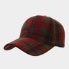 Britischer Stil literarische und Retro karierte Woll-Baseballkappe für Männer und Frauen Herbst und Winter Outdoor-Mode thermische Schirmmütze