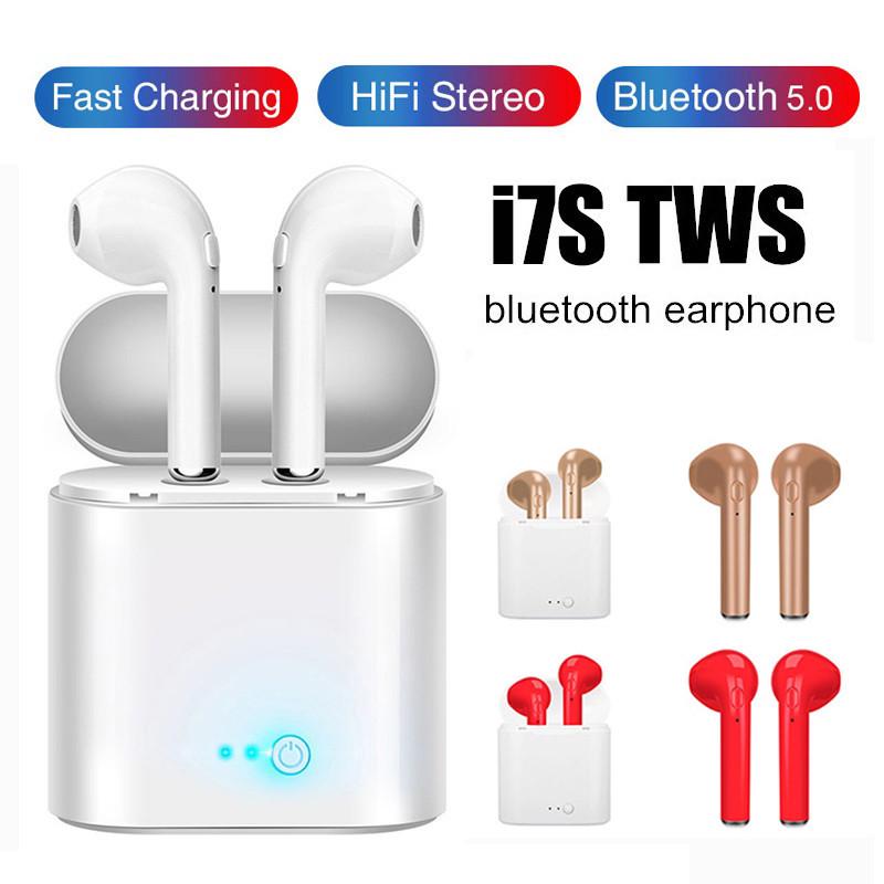 

I7s Unisex гарнитура с микрофоном Беспроводные наушники Bluetooth Стерео Спортивные наушники в ухо наушники