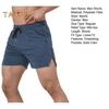 Men Shorts Solid Color Design Regular Fit Casual Shorts with Pockets Elastic Drawstring Waist Quick Drying Gym Shorts