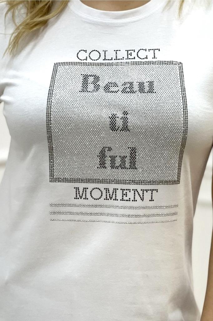 Stil Femei Mărime Mare Tricou Mărime Mare Gât Rotund Piatră de Cristal Negru Elegant Confortabil Bumbac Mânecă Scurtă Tricou