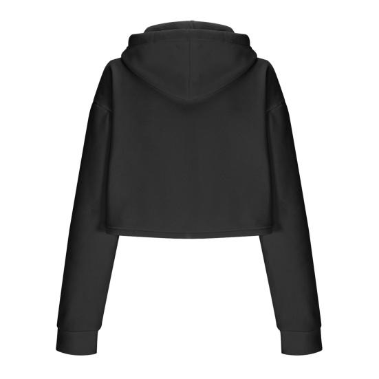 Women's Drawstring Cropped Hoodie Casual Long Sleeve Pullover Sweatshirts Workout Crop Tops Fall Outfits