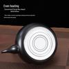 Thickened Stainless Steel Black Classical Teapot for Restaurant and Hotel, Induction-Compatible, Small Tea Art Kettle.