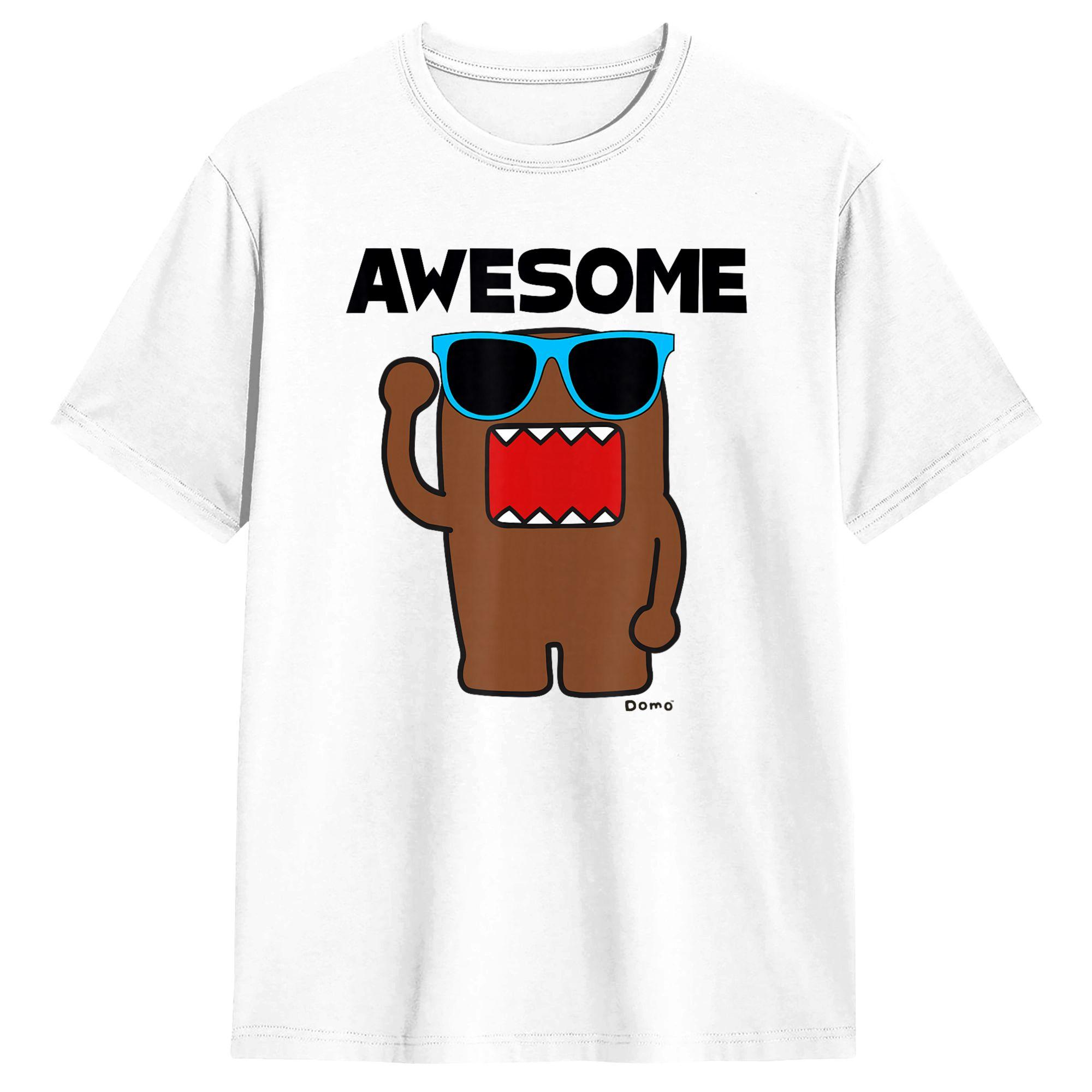 

Awesome Domo Kun 100 Cotton T Shirt For Man Summer Classic T-Shirts Crewneck Hip Hop Tees Big Size Casual Clothing 5XL різнокольоровий
