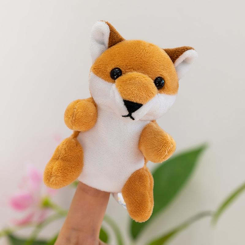 Forest Animal Finger Doll Panda Plush Toy Children Ocean Shark Doll