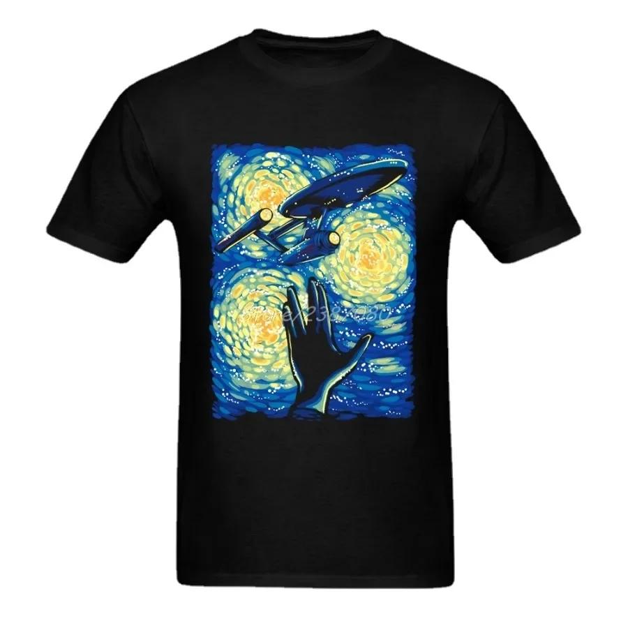 Funny Space Galaxy Picassos Painting Of Starry Sky Tshirt Summer Cotton Short Sleeve Oneck Unisexs T Shirt New S3xl