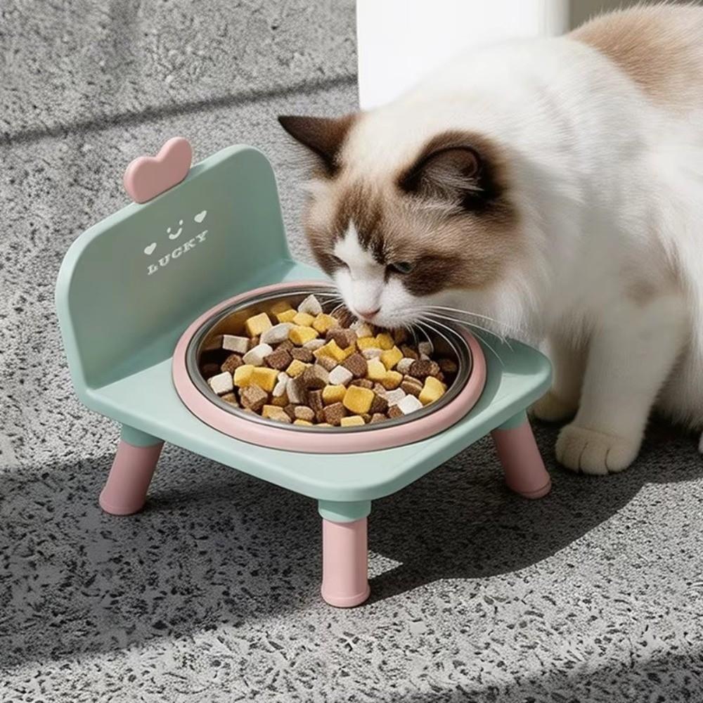 Anti Slip Base Raised Pet Feeder Anti Spill Cat Food Water Bowl Small Dog Feeding Bowl For Cats