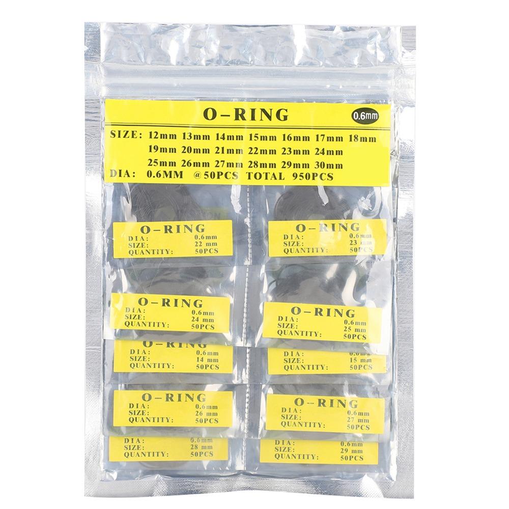 Waterproof Round Watch Gaskets Rubber Sealing 0.6mm Thickness O Ring Set 0.7mm Thickness 0.5mm Thickness Rubber Seal Washers