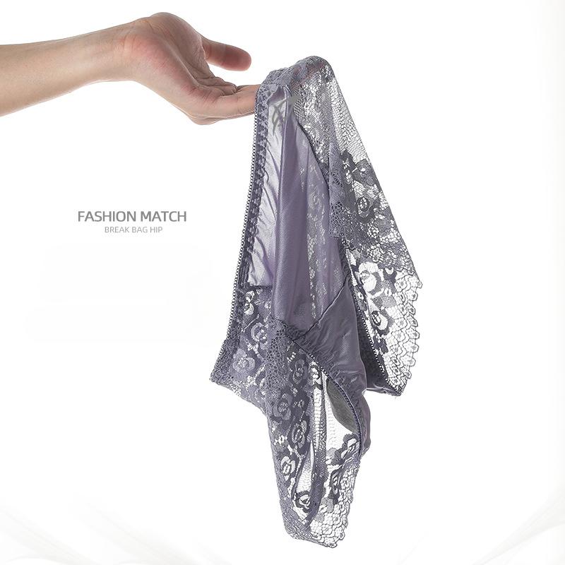 Sexy Underwear for Women Breathable Comfortable Panties Fashionable Mid Waist No Trace Briefs Female Knickers Lace Underpant