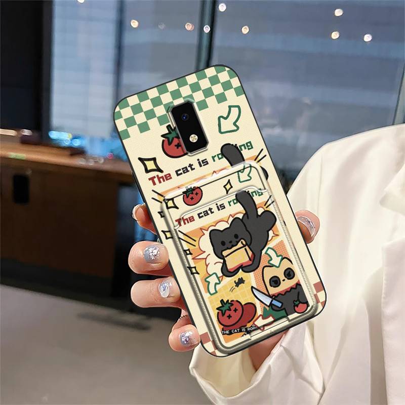 Silicone Soft Case Phone Case For BLU View4 Back Cover Protective Durable Card Bag Shockproof Card Sleeve Card Slot TPU