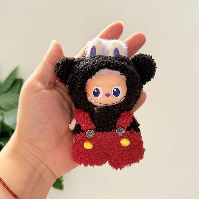 Mini Version 4.0 Vinyl Face Plush Blind Box Doll Clothes Christmas Set Small Nose Gaga Heart Bottom Password