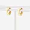 ESTELLE [Official] Women's Silver Yellow Gold Plated Earrings 0776-0062-0000-0000