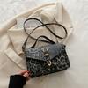 Small square bag leopard print bag fashionable small bag foreign style simple 2025 new trend shoulder bag messenger bag casual women