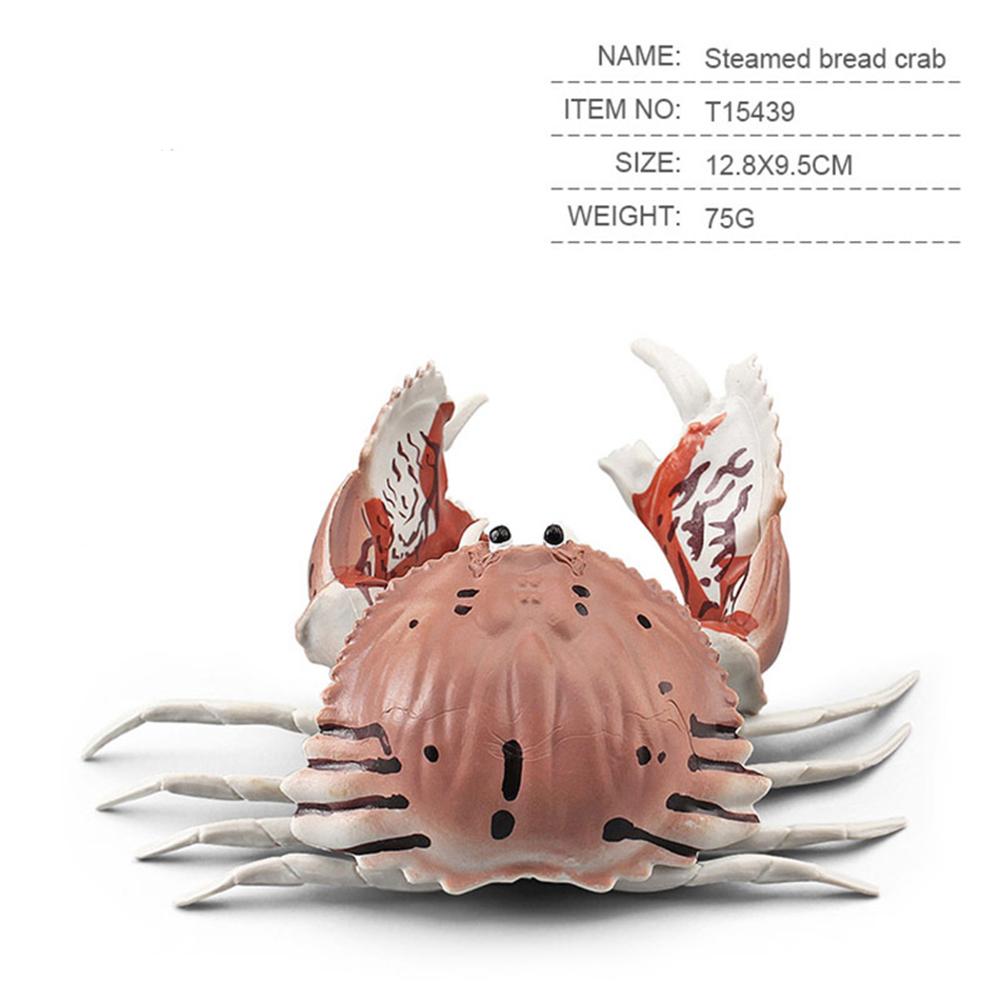 Simulation Ocean Animals Action Figure Cute Crab Sea Life Model Ornaments For Children Gifts Collection