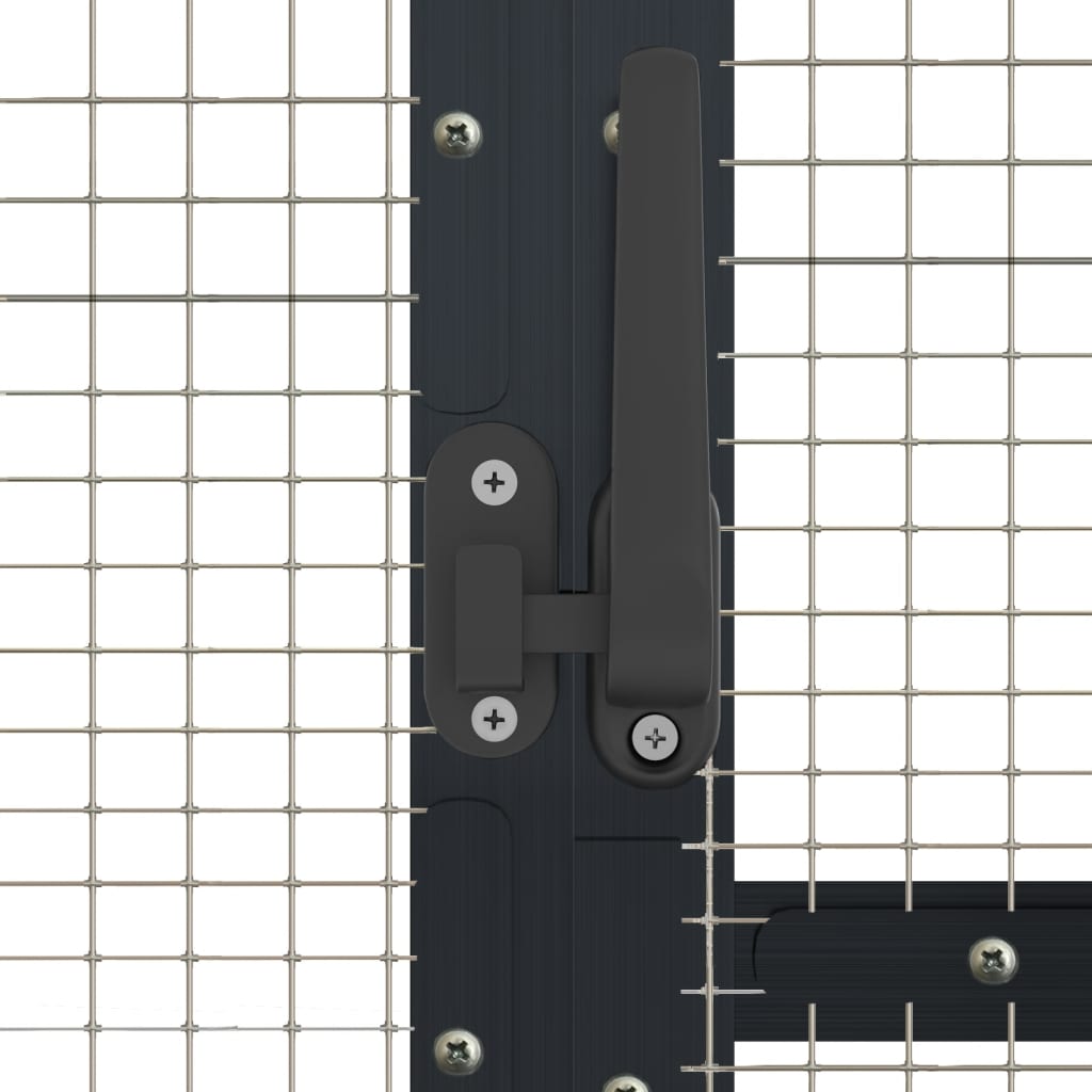 Vidaxl Woliera, Antracytowa, 1,79X6X1,85 M, Aluminium