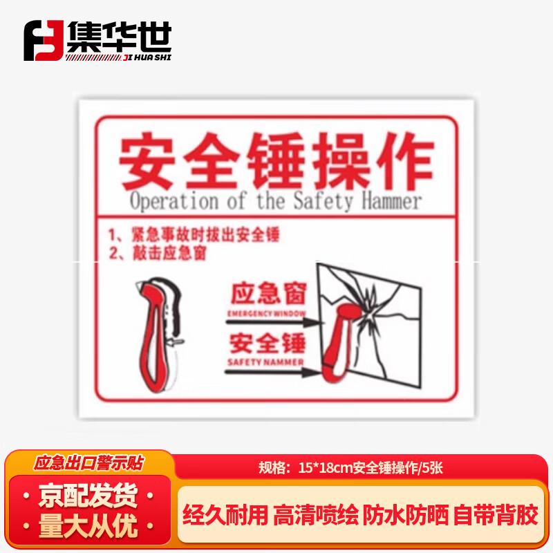 Emergency Exit Warning Sticker