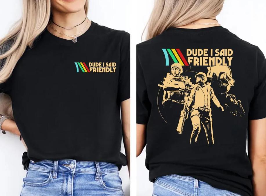 

ARC Raiders Striped Shirt Arc Game Quotes Shirt Unisex T-Shirt S