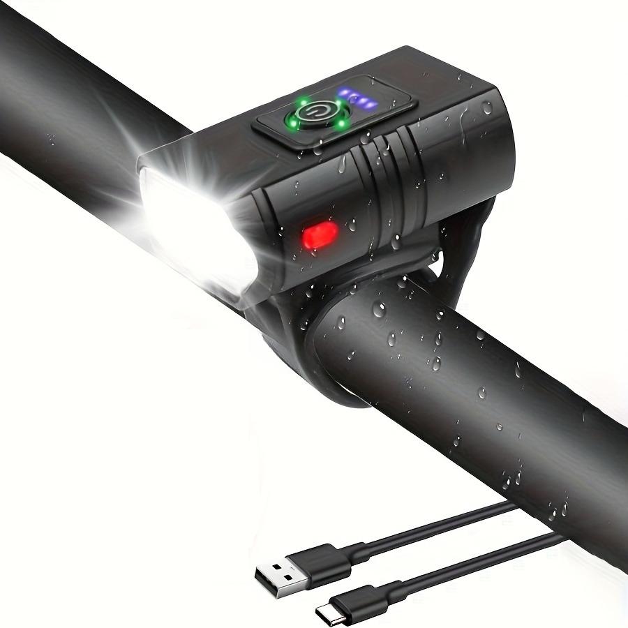 Fahrradlicht vorne, wiederaufladbar, USB, Power-Display, LED-Fahrradlicht, wasserdicht, Fahrradscheinwerfer, Taschenlampe, Fahrradzubehör