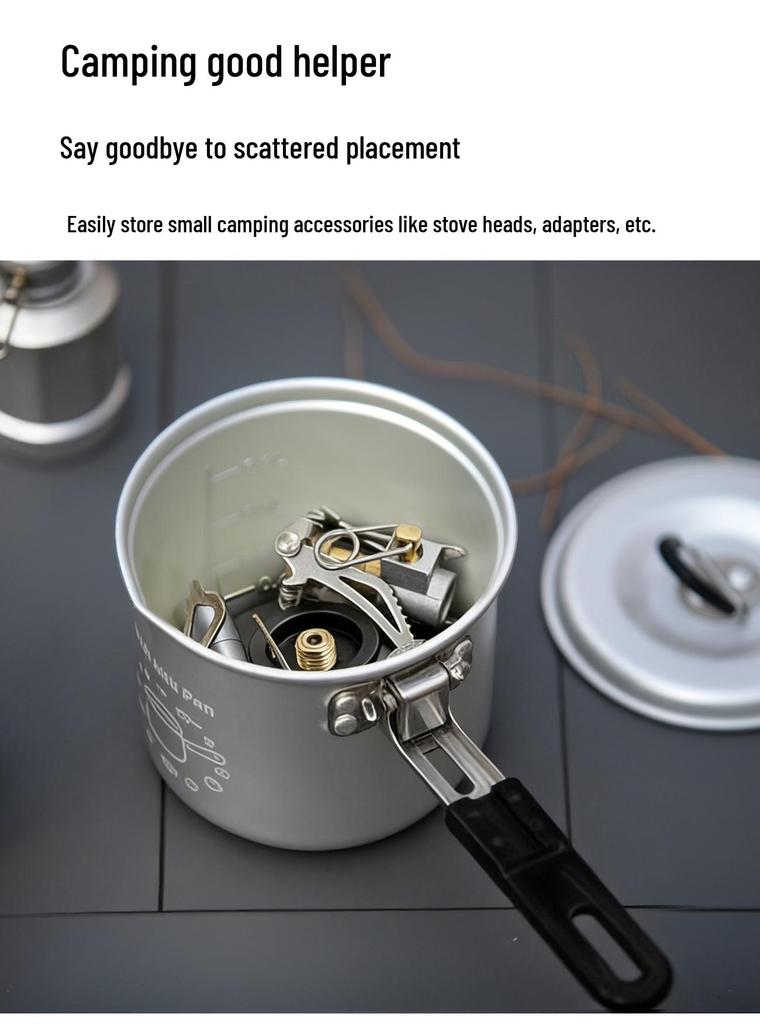Compact Camping Teapot: Portable Outdoor Cookware for Boiling Water on Wild Stove or Picnic Table