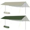 3x6m Awning Waterproof Tarp Tent Shade with Pole Folding Camping Canopy Ultralight Beach Sun