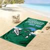Tulane Green Wave Print Beach Towel, Large Soft Quick Dry Towel for Beach Camping Swimming
