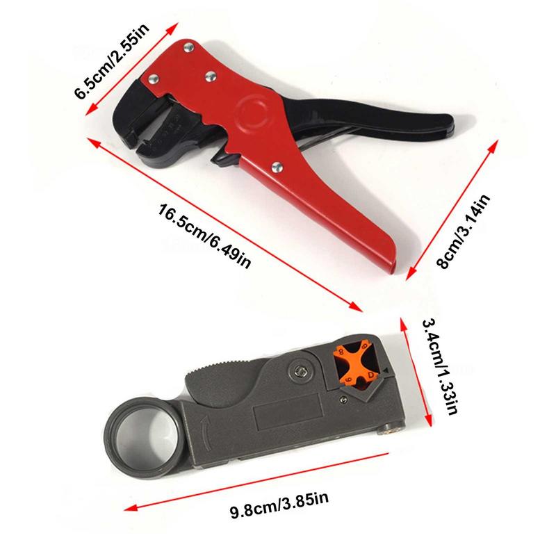 Wire Stripper Compact Cable Stripper Tool Comfortable Grip Wire Stripper Crimper For Electronic And Automotive Repair
