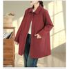 DIMANAF 2025 New Autumn Winter Women Plus Size Coats Jackets Cotton Loose Casual Lady Outerwear Trench