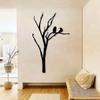 Vintage Wrought Iron Tree Bird Wall Art, Metal Sculpture Home Garden Decor, Indoor Outdoor Nature Ornament, Unique Christmas Gift For Bird Lovers