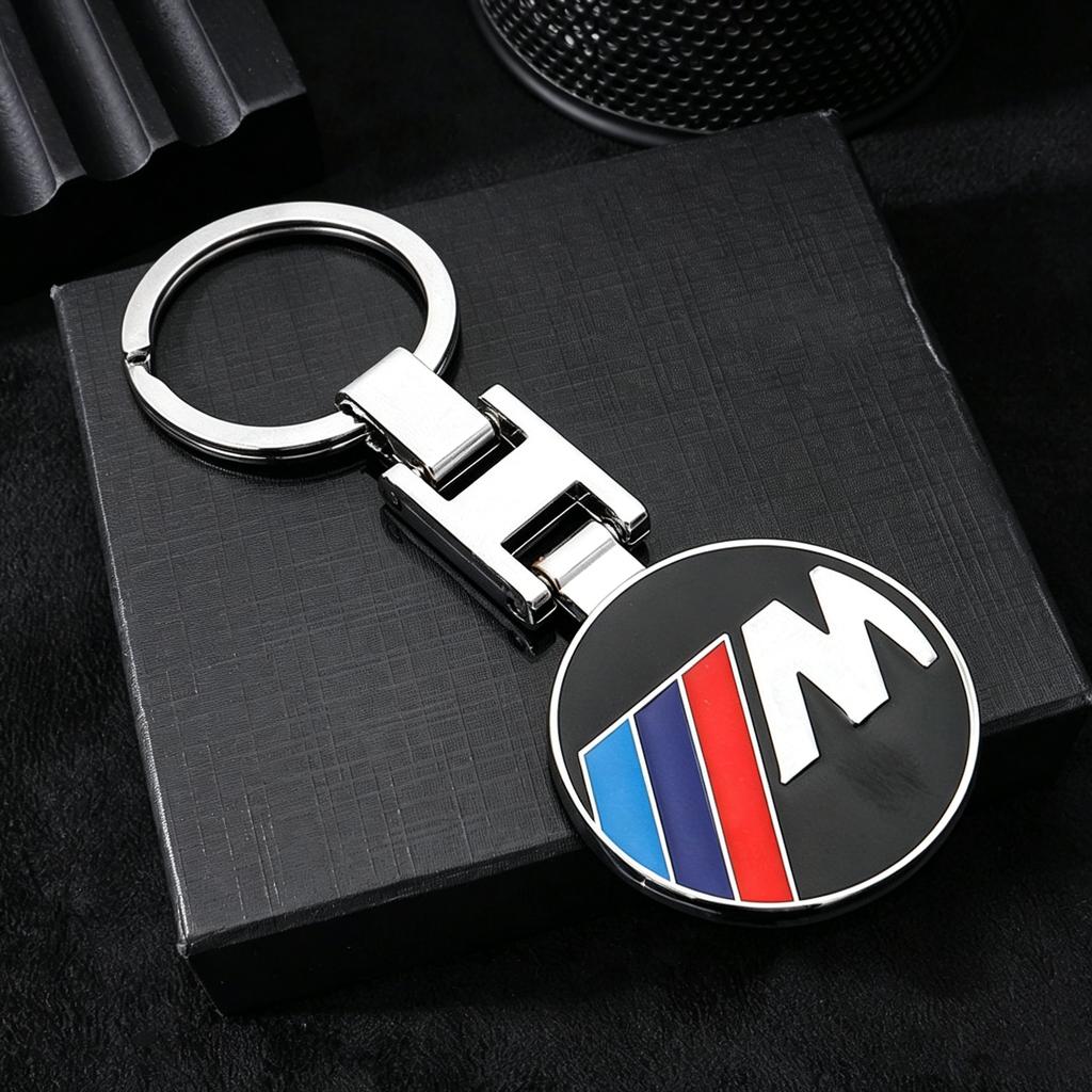 3D Creative Car Badge Keychain Metal Emblem Key Ring For BMW M F10 F20 E83 E90 E92 E93 X1 X5 X6 F30 G03 E43 E63 E84 Accessories pdzp71