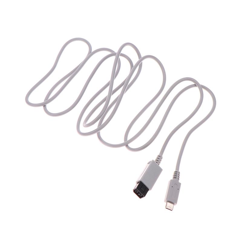 1 stk 2M kabel egnet for Wii For Wii U Host Pd Strømkabel Ladekabel ledninger Reparasjonstilbehør