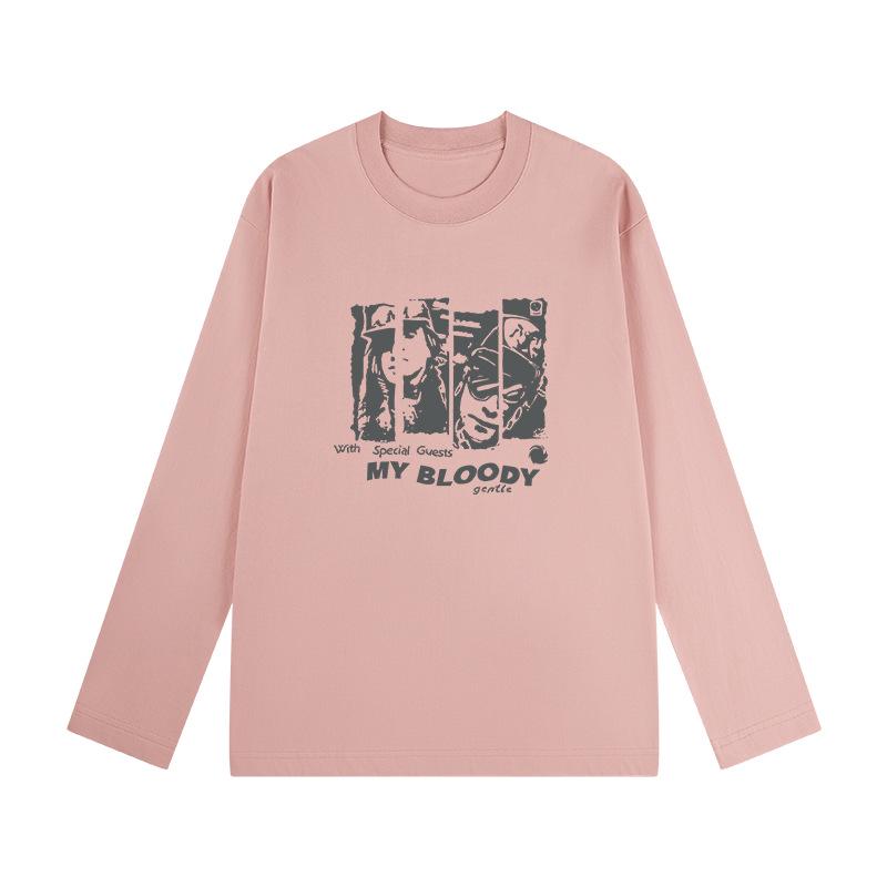 

Hong Kong Style Trendy Print Long Sleeve Women s Cotton Top - Spring/Autumn/Winter 2025 3XL (165-185 lbs)