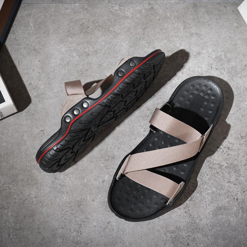 Summer Outdoor Wadable Sandals Man Arch Support Yoga Mat Insole Gladiator Open Beach Slippers Antiskid Durable Flat Men Shoe