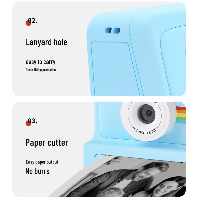 High-Definition Children's Instant Print Camera with Video Recording