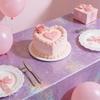 Purple Laser Disposale Tablecloth Happy Birthday Party Decoration Wedding Party Aluminum Film Table Cover Baby Shower Supplies