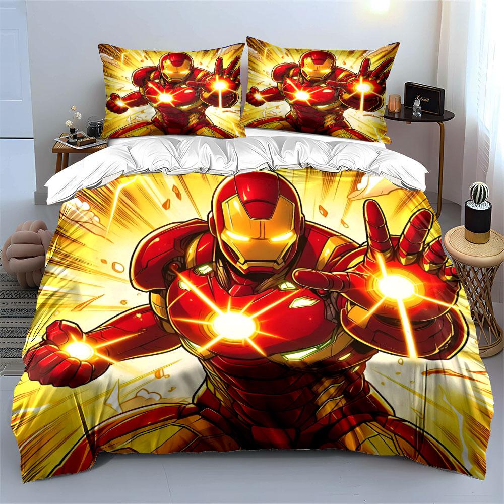 Iron Man In Action. Bedding Sets Duvet Cover Sets Duvet Covers Pillowcases(1 * Duvet Cover 2 * Pillowcases Without Duvet Insert)