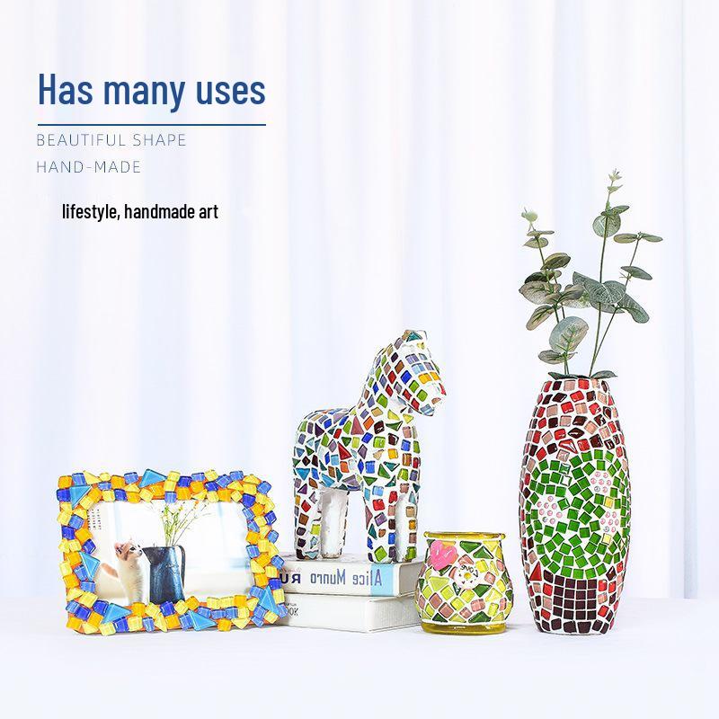 DIY Kreative Mosaik Glasscherben Aufkleber für Handgemachte Dekoration