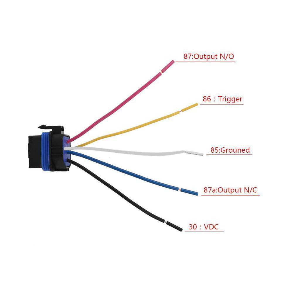 Portable Waterproof Integrated Automobile Relay Dc/12V 40A Auto Relay & Socket 5 Pin