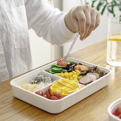 Boîte à déjeuner polyvalente résistante à la chaleur réfrigérable étanche boîte de conservation des aliments portable compartiment divisé boîte hermétique travail