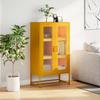 Highboard Mustard Yellow 68 X 39 X 123 Cm Steel