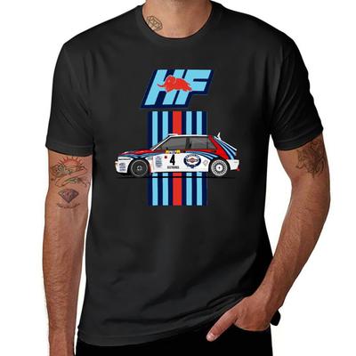 Lancia Delta Integrale HF T-Shirt, individuell gestaltete, süße Oberteile, Kurzarm-T-Shirt, Anime-Herren-T-Shirt-Grafik