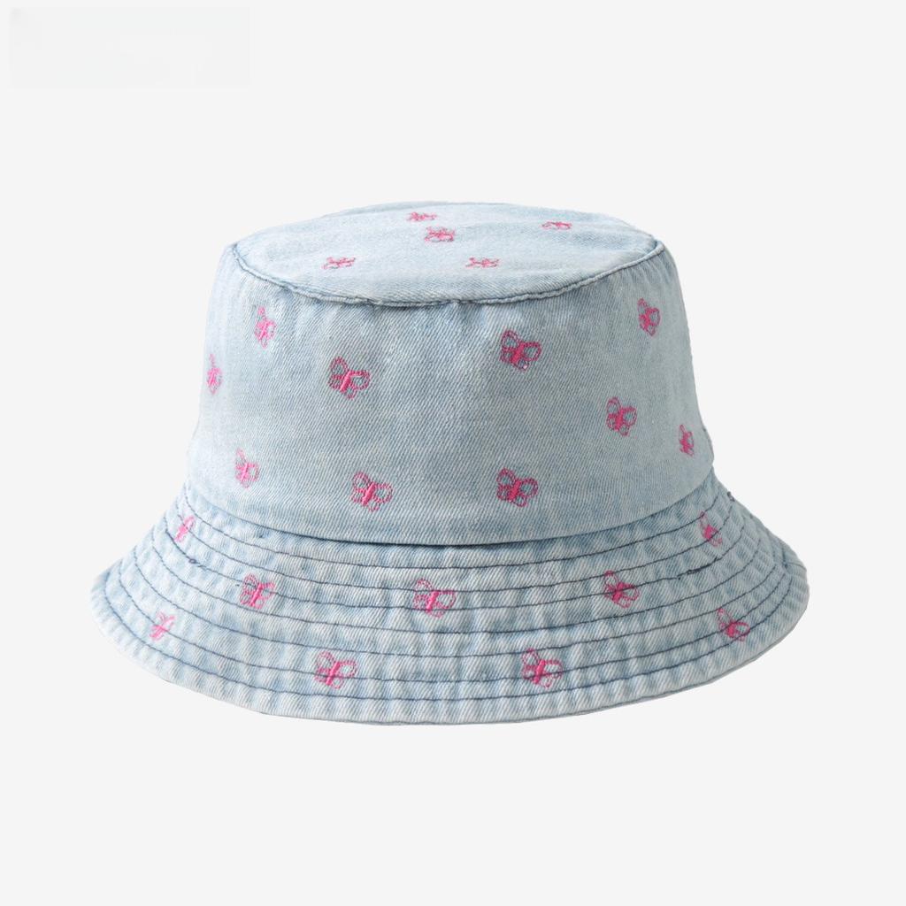 Populární Bavlněný Letní Klobouk Bucket Hat S Výšivkou Malých Sedmikrásek Čepice Pro Ženy Jarní Rybářský Klobouk Venkovní Cestování Sluneční Clona Dárek