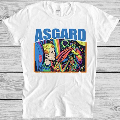 Welcome to Asgard Rainbow Bridge Home of the God Odin Gift Tee T Shirt M996 L