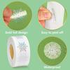 500Pcs snowflakes Stickers Glitter Round Tags Stickers for kids Gift Baking Package Envelope Decor Stationery Labels Decal