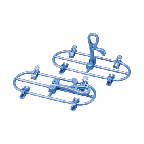 Comolife Neo Jeans Dry Hanger, Set of 2, PB Pants Hanger, Jeans, Laundry, Pinch, Slacks, Quick Drying