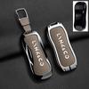 New Car Key Case Cover Fob Shell For Lynk & Co 05 06 03 09 01 2 Zinc Alloy Leather Remote Full Protector Keychain Accessories